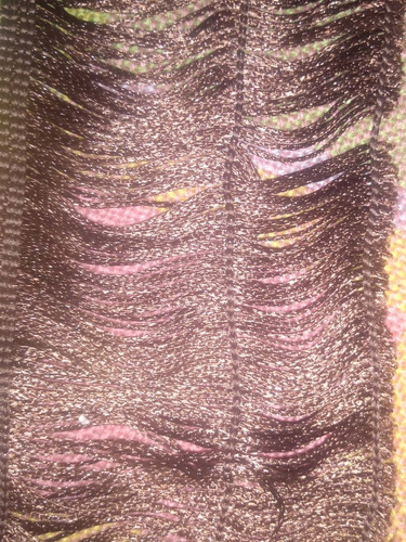 Imagen 2 de 2 de Pasamaneria Con Flecos, 10 Cm De Ancho, Precio Por 5 Metros