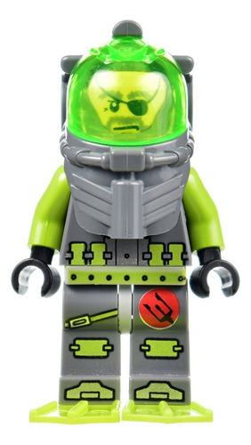 Lego Atlantis Minifigura Ace Man 8077 1 8077 (Usado)