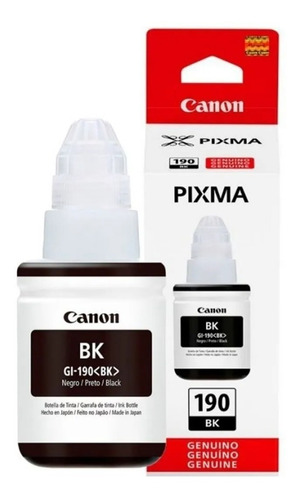 Tinta Canon Gi-190 Black | G2100- G2110- G3100- G3110- G4110