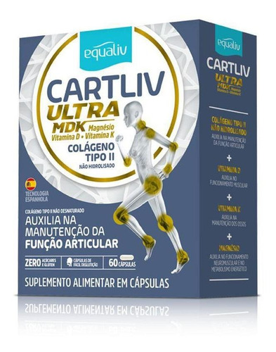 Cartiliv Ultra Mdk Colageno Tipo 2 Equaliv 60 Cápsulas