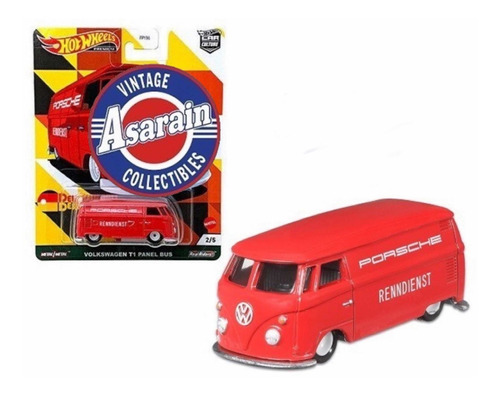 Vw Kombi T1 Panel Bus Deutschland Design Hot Wheels 1/64