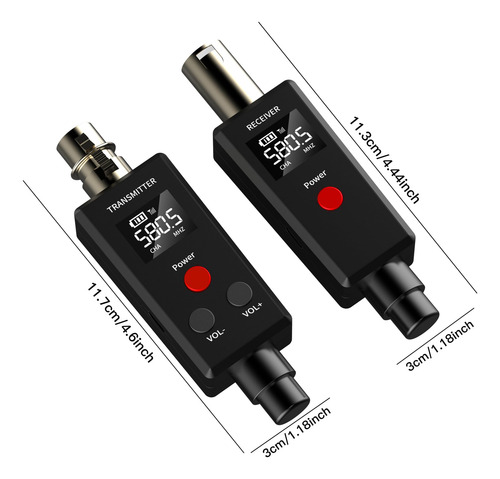 Sistema De Micrófono Inalámbrico Uhf 24 Ghz Xlr Mmg