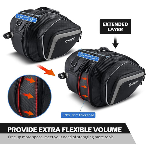 Bolso Maleta Laterales Para Motos Nicecnc 50 Litros