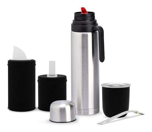 Imagen 1 de 9 de Set Matero Juego De Mate Completo Termo Mate Bombilla Latas