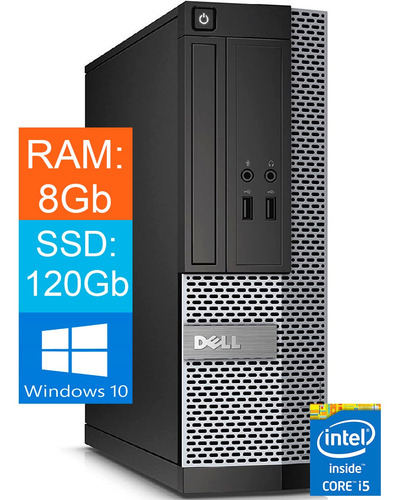 Desktop Pc Dell Core I5 4ª Geração 8gb Ssd 120gb