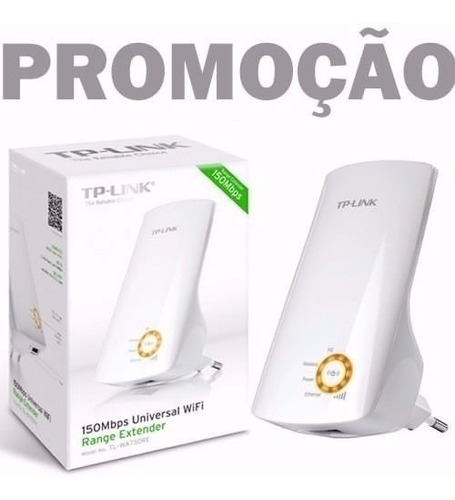 Repetidor De Sinal Wireless Wi-fi Tp-link Tl-wa750re 150mbps