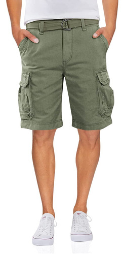 Survivor Pantalones Cortos De Cargo Con Cinturón Para Hombre