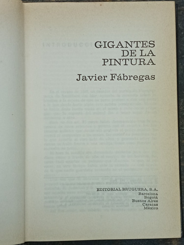 Imagen 2 de 5 de Gigantes De La Pintura * Javier Fabregas * Bruguera 1978 *