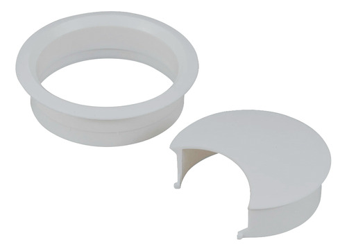 Passa Fio 59 Mm Cinza Para Mesas E Bancadas 5 Un - Bigfer