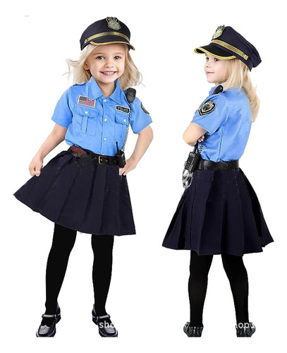 Disfraz De Policía De Dress Up America Para Niños, Oficial D