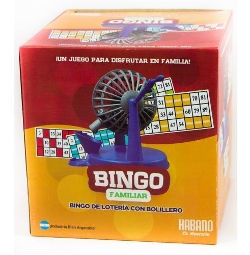 Imagen 1 de 4 de Bingo Familiar Con Bolillero 1003 Tombola Loteria Edu