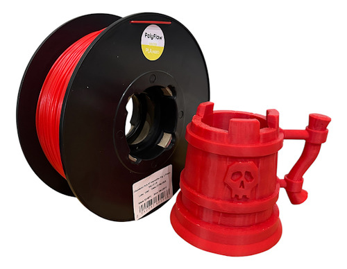 Filamento Pla High Speed Vermelho 1,75mm 1kg Polyflow