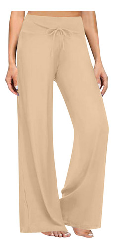 Pantalón De Yoga Casual Casual Cómodo De Color Sólido Suave