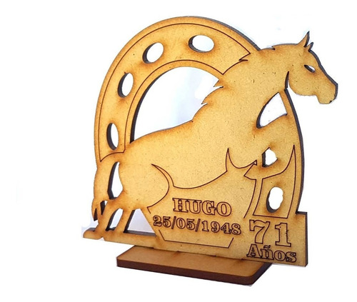Imagen 2 de 4 de 80 Souvenirs Fibrofacil Caballo Y Herradura Cumpleaños