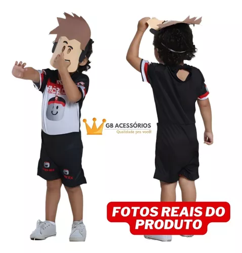 Fantasia Harley Roblox Infantil Macacão Longo Com Máscara