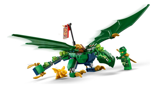 Kit Lego Ninjago El Dragón Del Bosque Verde De Lloyd 71829 128 El Ascenso De Los Dragones