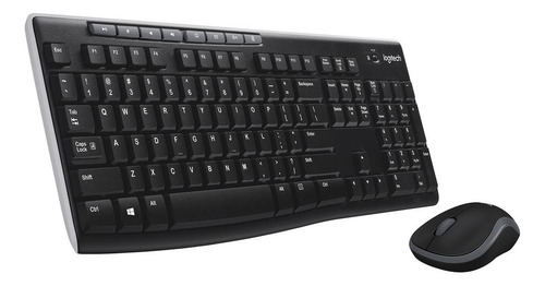 Imagen 3 de 9 de Kit de teclado y mouse inalámbrico Logitech MK270 Español Latinoamérica de color negro