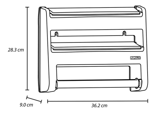 Porta Rollo De Papel Toalla Aluminio Portarrollo Roll Holder