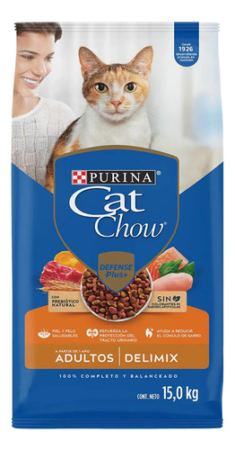 Cat Chow Delimix 15 Kg Alimento Para Gato Adulto