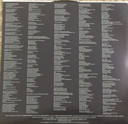 Vinilo George Michael Listen Without Prejudice Vol. 1 Sellad