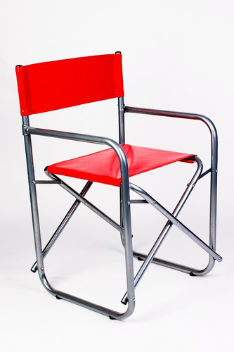 Sillon Director Caño Redondo C/pint. Color Bca/ Ngra O Gris