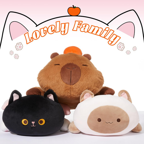 Peluche Miniso Black Cat De 19,6 Cm Para Niños