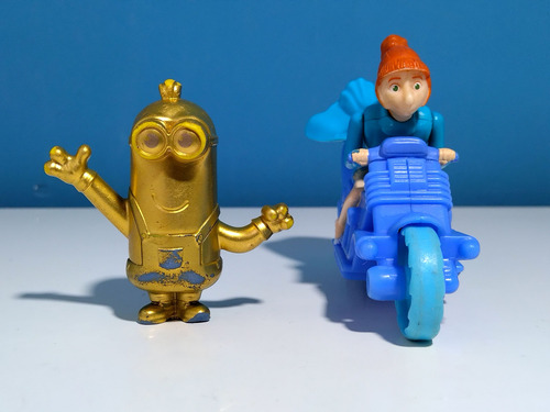 Muñecos Minion Kevin Y Lucy Wilde X 2 (Usado)