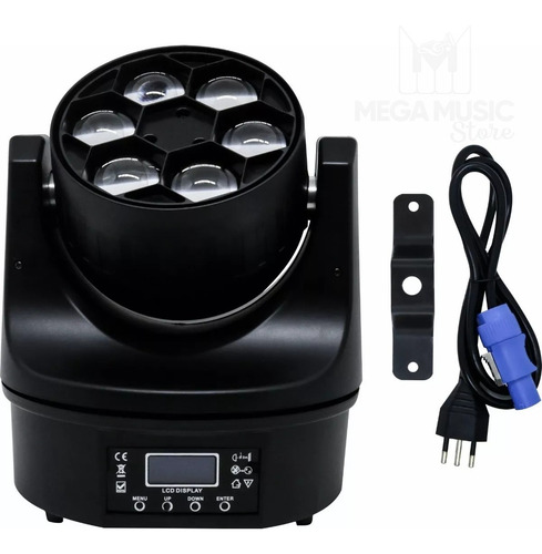 4 Moving Bee Eye 6 Leds Osram 15w Rgbw Quadriled + Mesa Dmx