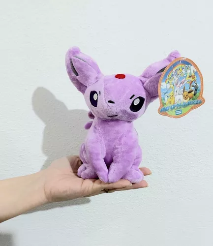 Eevee + Evolução Espeon Pokémon Pelúcia Kit Com 2 Pelúcias