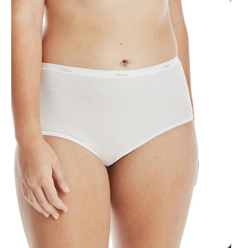 Hanes Panties Para Mujer Color Blanco, Talla: 3xl/10- 9 Pack