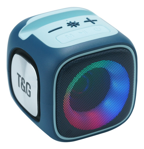 Altavoz Bluetooth Cube Color Deslumbrante Con Luces