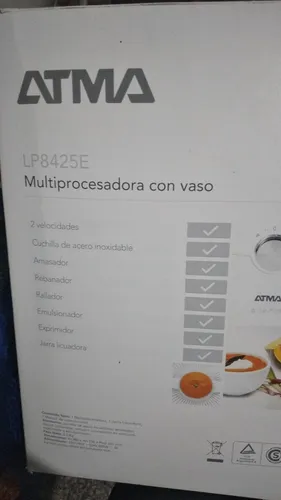 Manual multiprocesadora atma lp8425e sale