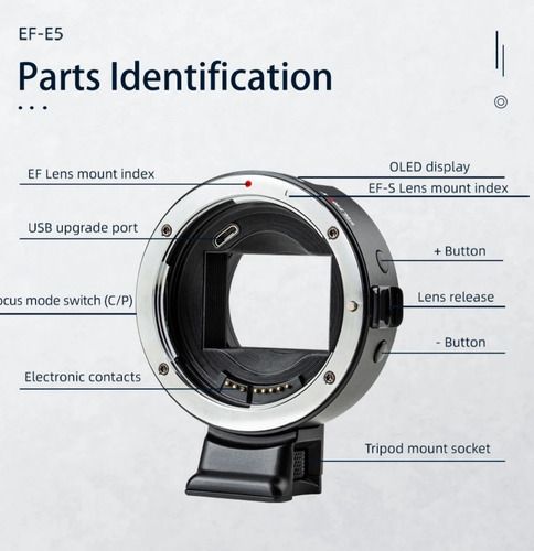 Imagem 5 de 7 de Adaptador Viltrox Ef-e5 P/ Sony A7iii A7sii A7r A6600