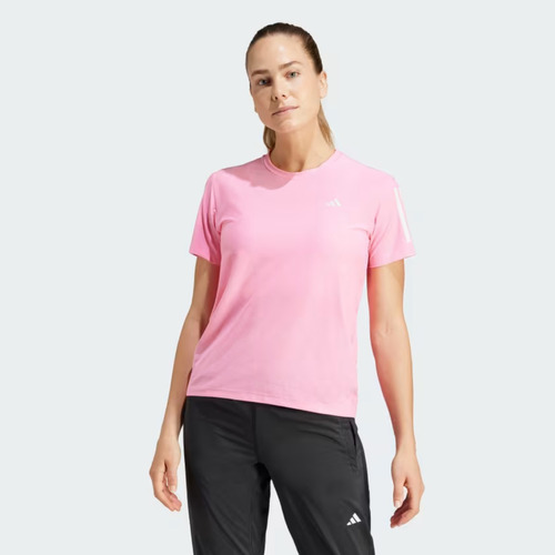 Camiseta Feminina Esportiva Own The Run Rosa adidas