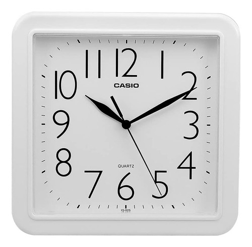 Reloj Pared Casio Iq-02s-7d Color de la estructura Blanco Color del fondo Blanco