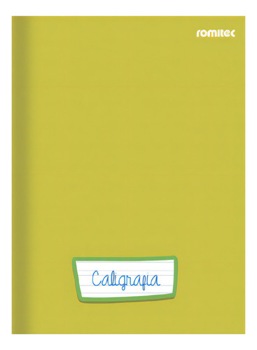 Caderno Caligrafia Universitário Capa Dura 96 Folhas Cor Amarelo