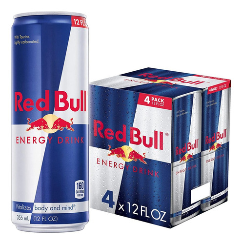 Pack X 4 Red Bull Energy Drink 250 Ml Universo Binario