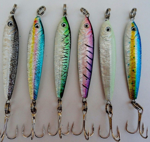 Andara 6 Pieza 1oz Mega Live Cebo Metal Jigs Color Combo