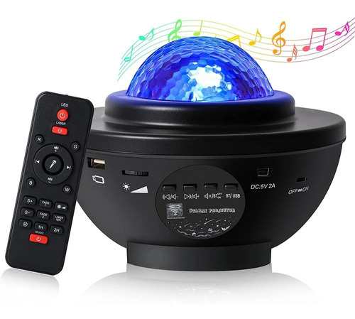 Proyector De Luz Led Galaxia Nebulosa Parlante Bluetooth Usb