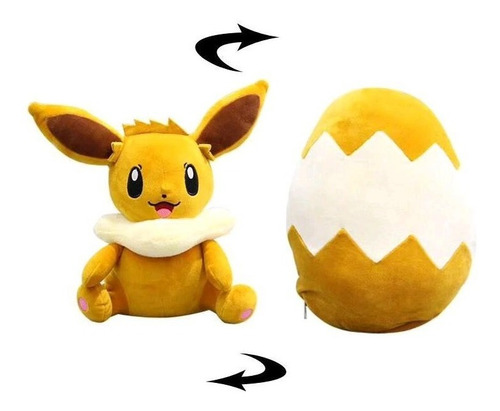 Pelúcia Eevee Ovo Pokémon 30cm