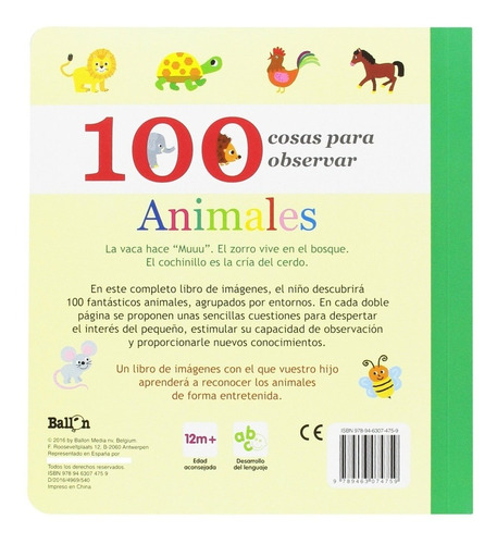 Animales (100 Cosas Para Observar)