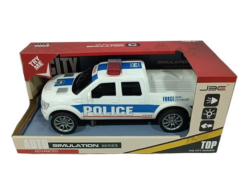 Camioneta Policia Con Luz Sonido Caja 0469 Flaber 