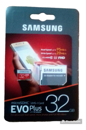 Memoria Microsd 32gb Samsung Evo Micro Sd 32gb 95mb/s Clas10