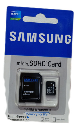  Microsd Samsung 64gb Color Azul