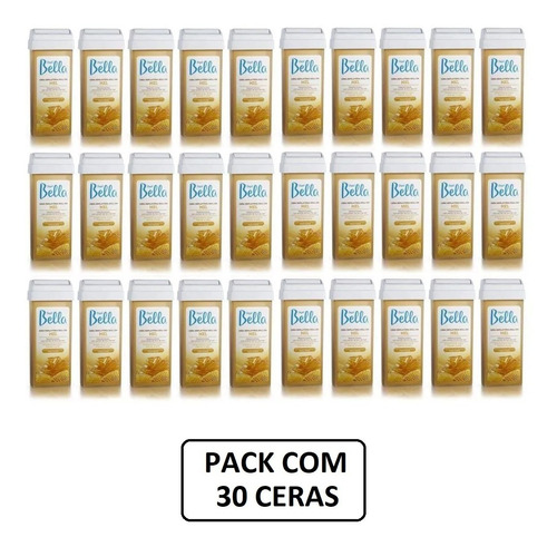 Kit 30 Refil Cera Roll-on 100g Depilação - Depil Bella