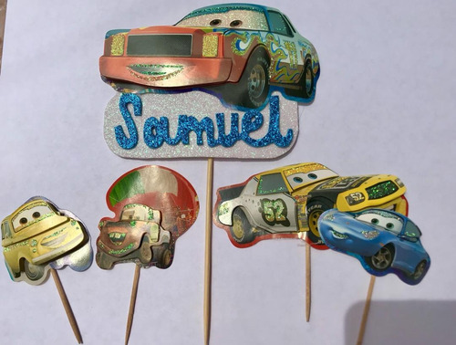 Toppers Diseños Béisbol Para Tortas Y Cupcake Pack De 6