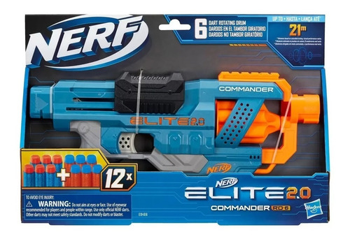 Imagen 1 de 8 de Nerf Pistola Lanzador Elite 2.0 Comander Rd-6 E9486 Hasbro