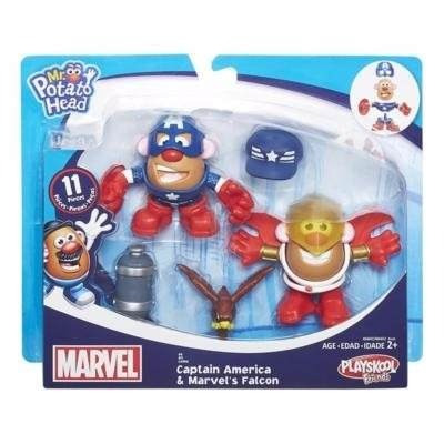 Cara Papa Capitán América Falcón Playskool Marvel B6842-6452