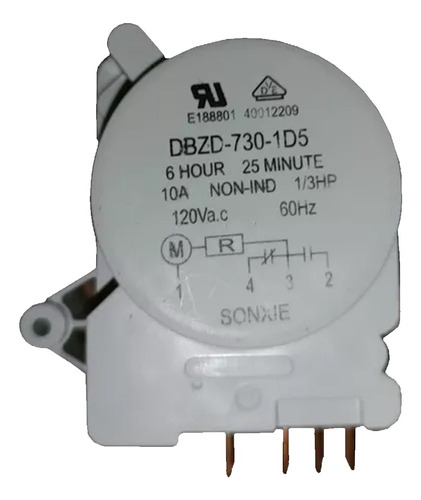 Timer Sonxie 1432 6hrs - 25mins 120v Para Neveras