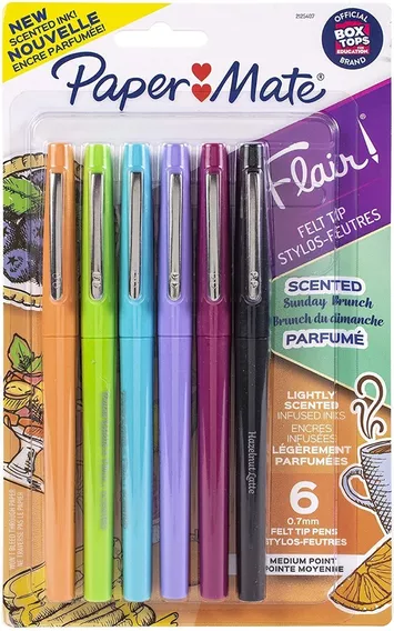 Marcadores Perfumados Paper Mate Flair Scented X 6 Colores